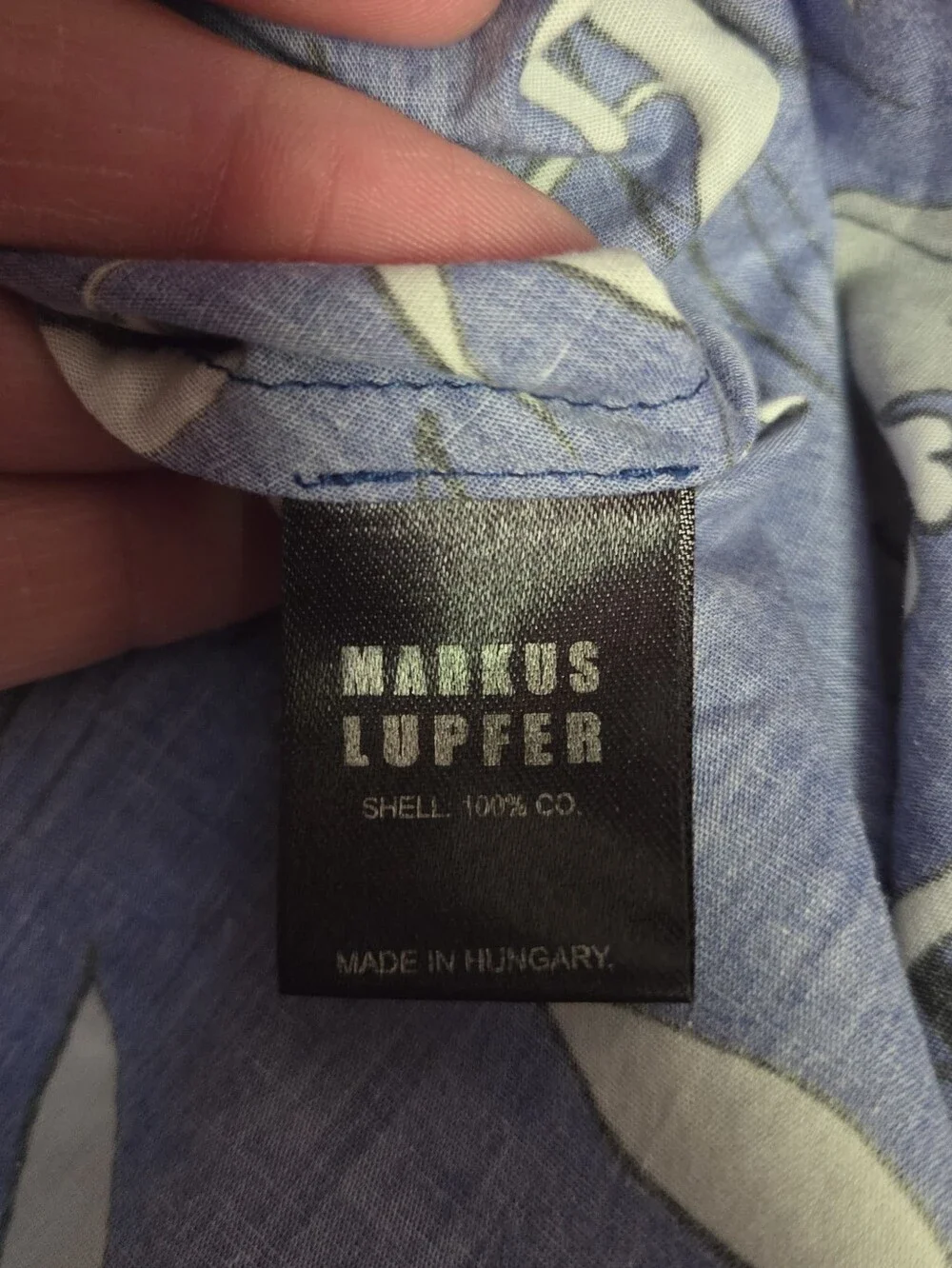 Markus Lupfer Blue Floral Ruffle Cold Shoulder Top Size XS - Picture 4 of 6